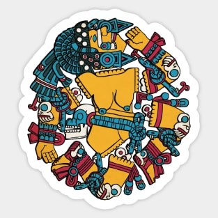 Coyolxāuhqui Aztec Goddess Sticker